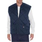 Men's Dickies Diamond-quilted Nylon Vest, Size: Xxl, Dark Blue