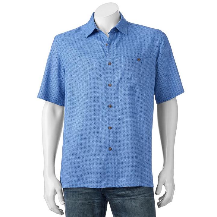 Big & Tall Batik Bay Classic-fit Tropical Button-down Shirt, Men's, Size: Xxl Tall, Dark Blue