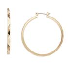 Simply Vera Vera Wang Textured Hoop Earrings, Women's, Gold