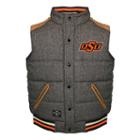 Men's Franchise Club Oklahoma State Cowboys Legacy Reversible Vest, Size: Xxl, Grey