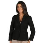 Women's Harve Benard Linen-blend Blazer, Size: 2, Black