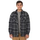 Big & Tall Dickies Classic-fit Plaid Sherpa-lined Shirt Jacket, Men's, Size: 3xl Tall, Black