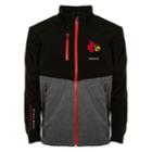 Men's Franchise Club Louisville Cardinals Fusion Softshell Jacket, Size: Xxl, Black