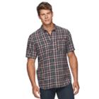 Men's Vans Short Sleeve Button-down Shirt, Size: Medium, Dark Red