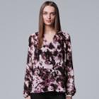 Women's Simply Vera Vera Wang Pintuck Peasant Top, Size: Small, Natural