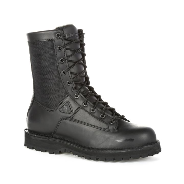 Rocky Portland Men's Waterproof Work Boots, Size: 7 Wide, Black