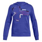 Girls 7-16 Under Armour Rival Deconstructed Logo Hoodie, Size: Large, Lt Purple