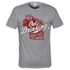 Men's Wisconsin Out Drinking Your State Tee, Size: Medium, Med Grey