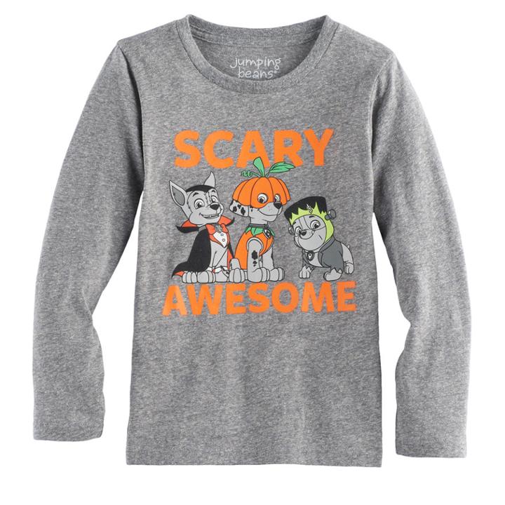 Boys 4-10 Jumping Beans&reg; Paw Patrol Scary Awesome Halloween Costume Marshall, Chase & Rubble Graphic Tee, Size: 7x, Oxford