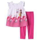 Disney's Beauty & The Beast Belle, Mrs. Potts & Chip Toddler Girl Blouse & Capri Leggings Set, Size: 4t, Pink