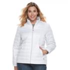 Plus Size Zeroxposur Karina Puffer Jacket, Women's, Size: 3xl, White