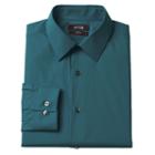 Men's Apt. 9&reg; Slim-fit Stretch Spread-collar Dress Shirt, Size: 17-32/33, Turquoise/blue (turq/aqua)