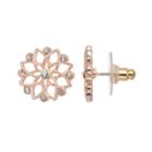 Lc Lauren Conrad Flower Nickel Freel Button Stud Earrings, Women's, Light Pink