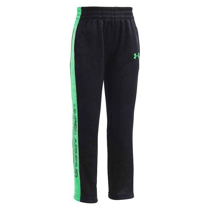 Boys 4-7 Under Armour Twist Logo Pants, Size: 4, Black