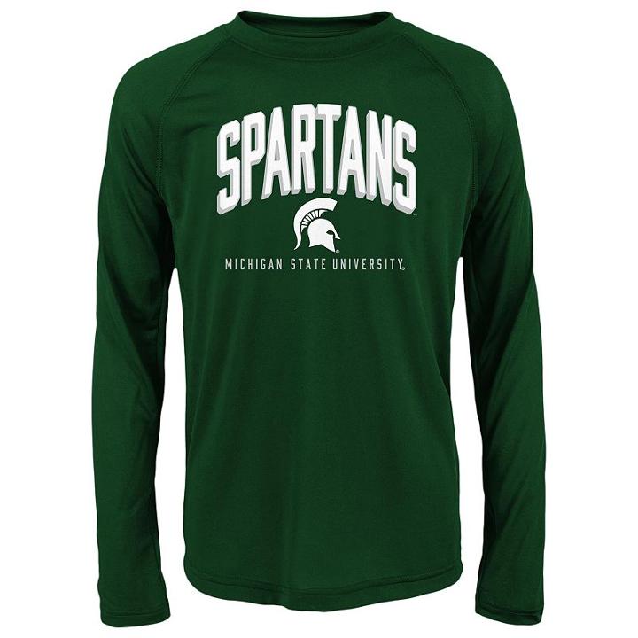 Boys 8-20 Michigan State Spartans Arch Tee, Boy's, Size: M(10-12), Green