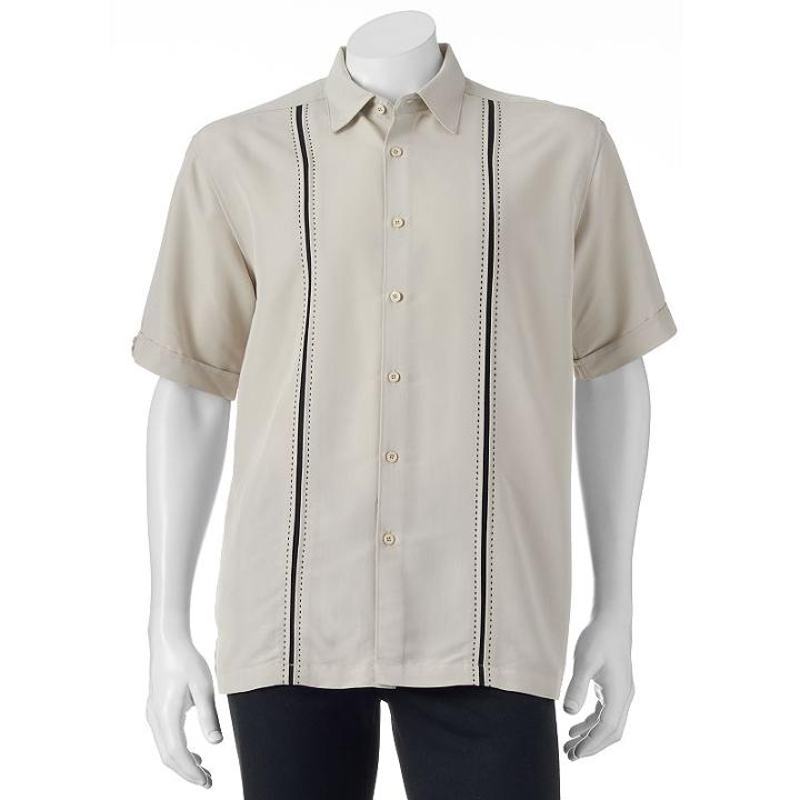 Men's Havanera Classic-fit Button-down Shirt, Size: Small, White Oth