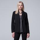 Women's Simply Vera Vera Wang Black Blazer, Size: Xl