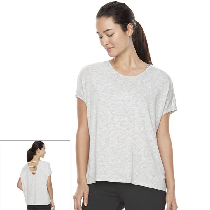 Women's Gaiam Aura Short Sleeve Yoga Top, Size: Small, White Oth