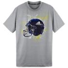 Boys 8-20 Adidas Football Helmet Tee, Boy's, Size: L 14-16, Grey