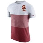 Men's Nike Usc Trojans Triblend Colorblock Tee, Size: Small, White Oth