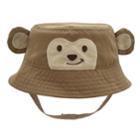 Baby Boy Monkey Bucket Sun Hat, Size: 0-6 Months, Brown