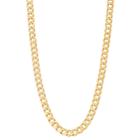 Men's Sterling Silver Curb Chain Necklace, Size: 20, Yellow