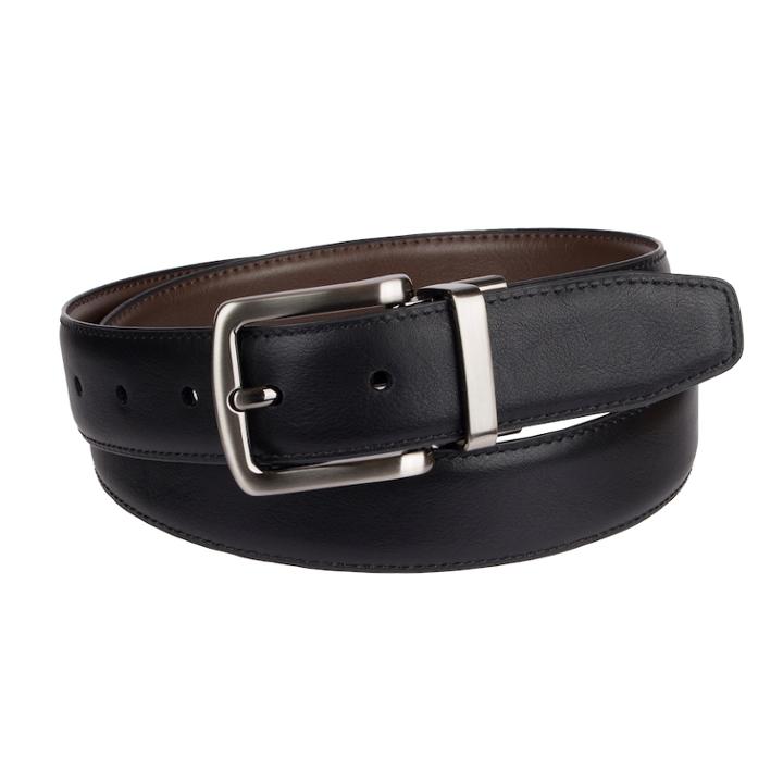 Men's Croft & Barrow&reg; Stretch Reversible Belt, Size: Small, Dark Brown