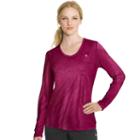 Women's Champion Powertrain V-neck Workout Tee, Size: Small, Dark Pink