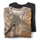 Men's Hanes Ultimate 3-pack Realtree Camo Crew Tees, Size: Large, Green