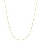 14k Gold-plated Silver Adjustable Box Chain Necklace - 22 In, Women's, Size: 22, Yellow