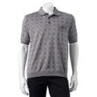 Men's Safe Harbor Argyle Jacquard Banded-bottom Polo, Size: Xxl, Light Blue