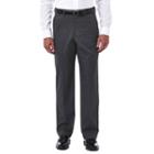 Men's Haggar Premium Stretch Dress Pants, Size: 36x32, Med Grey