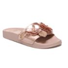 Fergalicious Flame Women's Slide Sandals, Size: Medium (8), Pink