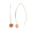 Elongated Stone Drop Earring, Women's, Light Pink