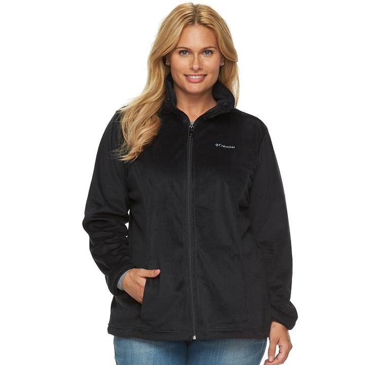 Plus Size Columbia Blustery Summit Fleece Jacket, Women's, Size: 1xl, Grey (charcoal)