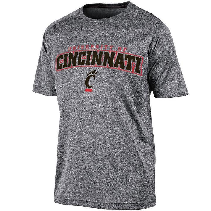 Men's Champion Cincinnati Bearcats Heathered Tee, Size: Medium, Grey