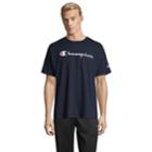 Men's Champion Graphic Jersey Tee, Size: Small, Blue (navy)