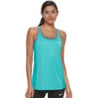 Women's Nike Dri-fit Mesh Racerback Tank Top, Size: Xs, Med Green