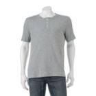 Men's Sonoma Goods For Life&trade; Everyday Henley, Size: Large, Med Grey