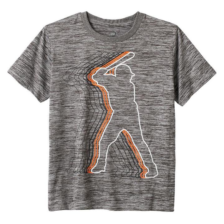 Boys 8-20 Tek Gear Swing Tee, Boy's, Size: Medium, Grey