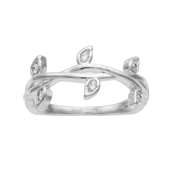 Lc Lauren Conrad Cubic Zirconia Vine Ring, Women's, Size: 7.50, Silver