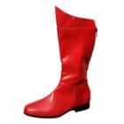 Superhero Costume Boots, Women's, Size: Medium, Red
