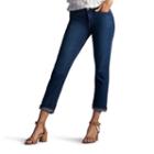 Women's Lee Cameron Easy Fit Crop Jeans, Size: 6 Avg/reg, Dark Blue