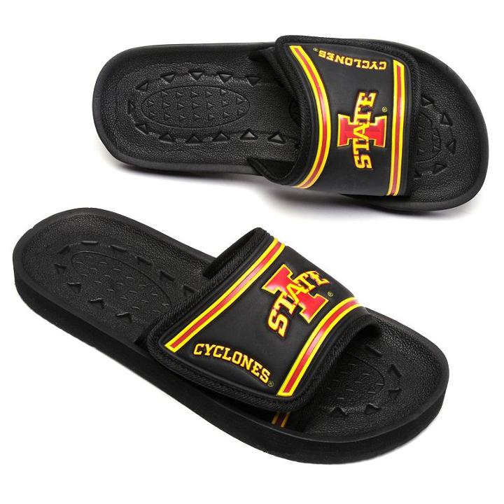 Adult Iowa State Cyclones Flip-flops, Size: Large, Black