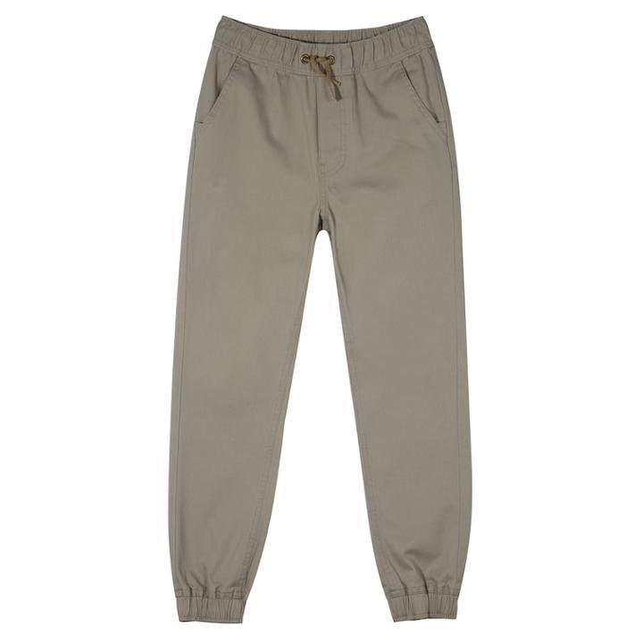 Boys 8-20 Chaps Ethan Flat Front Jogger Pants, Size: 14-16, Beig/green (beig/khaki)