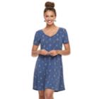 Juniors' Mudd&reg; Cupro Short Sleeve Dress, Teens, Size: Xl, Med Blue