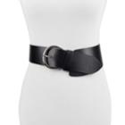 Women's Chaps Asymmetrical Wide Stretch Belt, Size: Large, Black