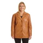 Plus Size Excelled Leather Jacket, Women's, Size: 2xl, Beig/green (beig/khaki)
