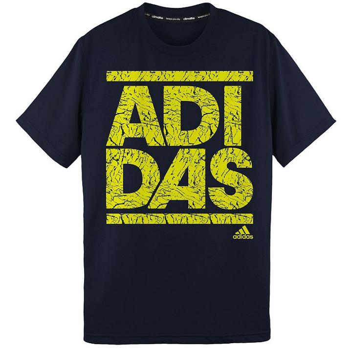 Boys 8-20 Adidas Crackle Tee, Boy's, Size: Small, Blue (navy)