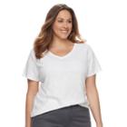 Plus Size Sonoma Goods For Life&trade; Curvy Fit Sateen Skinny Pants, Women's, Size: 22 W, Dark Grey